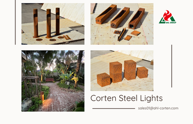 Corten Steel Outdoor Lighting